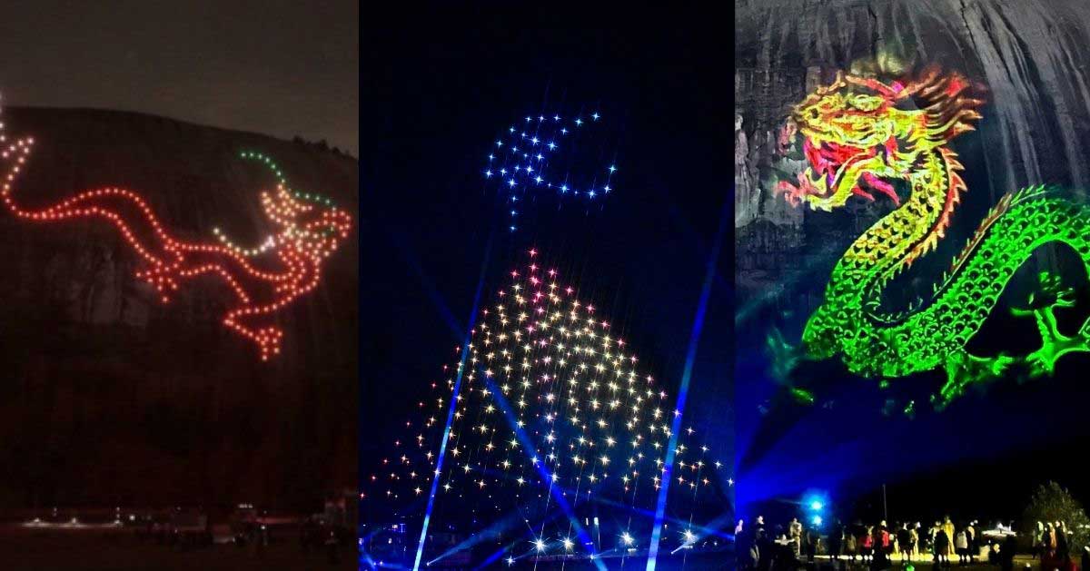 China new year drone show 2060